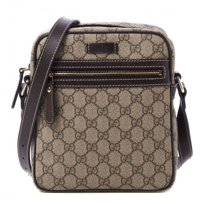Gucci GG Plus Monogram Messenger Bag Dark Brown 1 of 9