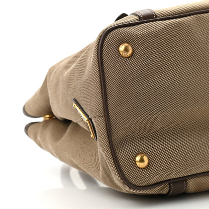 Prada Jacquard Logo Tote Corda Bruciato 10 of 11