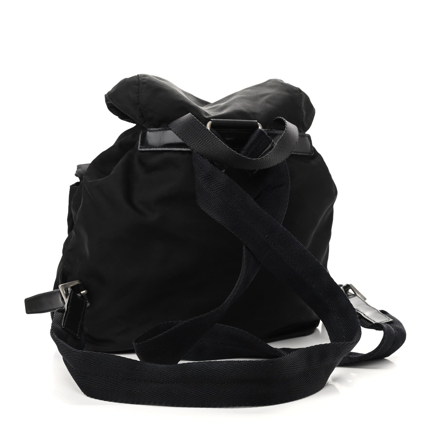 Prada Nylon Vela Double Buckle Backpack Black 3 of 11