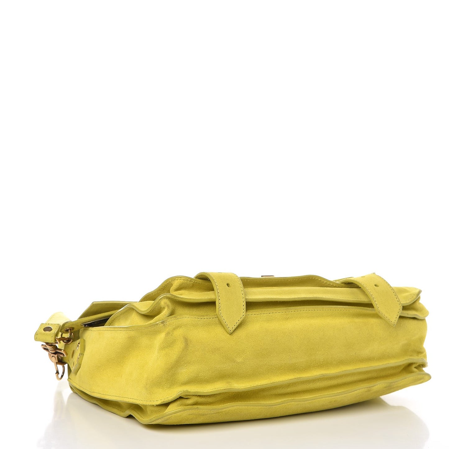 Suede Medium PS1 Satchel Citron