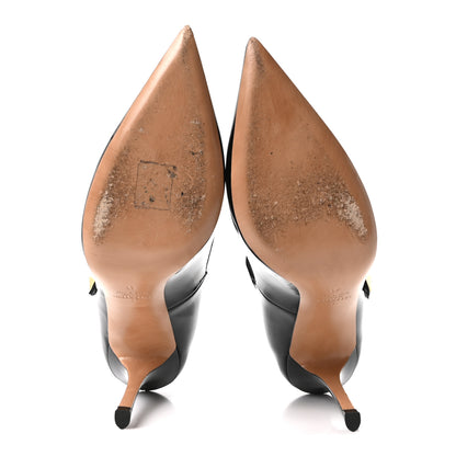 Valentino Garavani Patent Tiptoe Ankle Strap 100mm Pumps 41 Black 5 of 8