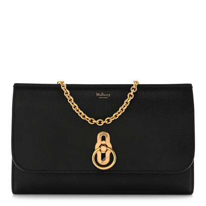 Mulberry Small Classic Grain Amberley Convertible Clutch Black 1 of 11