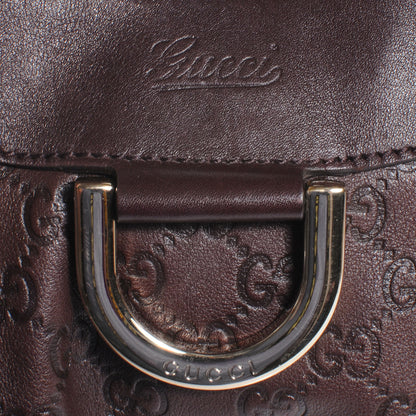 Gucci Guccissima D Gold Ring Hobo Chocolate Brown 5 of 9