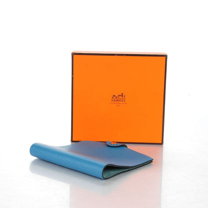 Hermes Togo Ulysse PM Notebook Cover Blue Jean 4 of 7