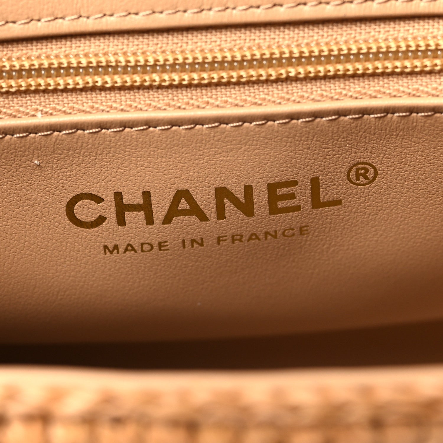 Chanel Braided Raffia Nano Kelly Flap Bag Dark Beige 6 of 11
