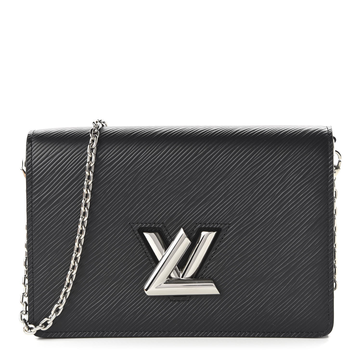 Louis Vuitton Epi Twist Belt Chain Wallet Black 1 of 10