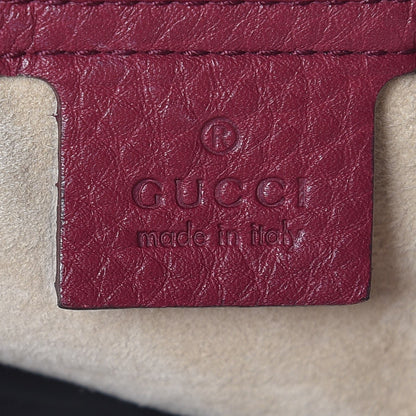 Gucci Cellarius Calfskin Medium 1973 Top Handle Satchel Cherry Gloss 6 of 7