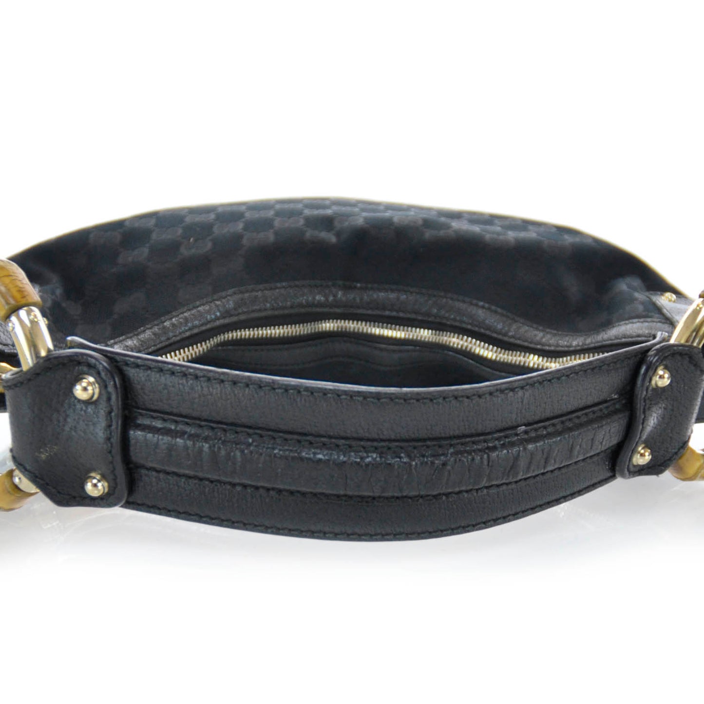 Monogram Bamboo Ring Hobo Black