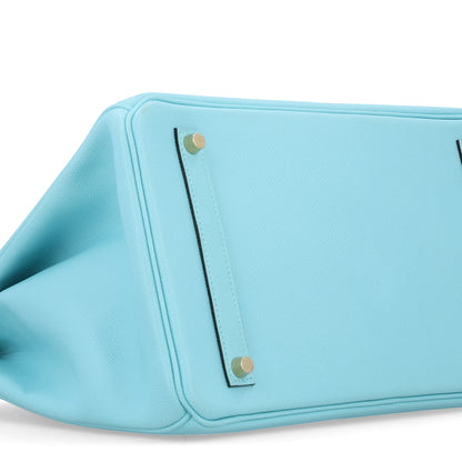 Hermes Epsom Birkin 35 Bleu Atoll 9 of 10