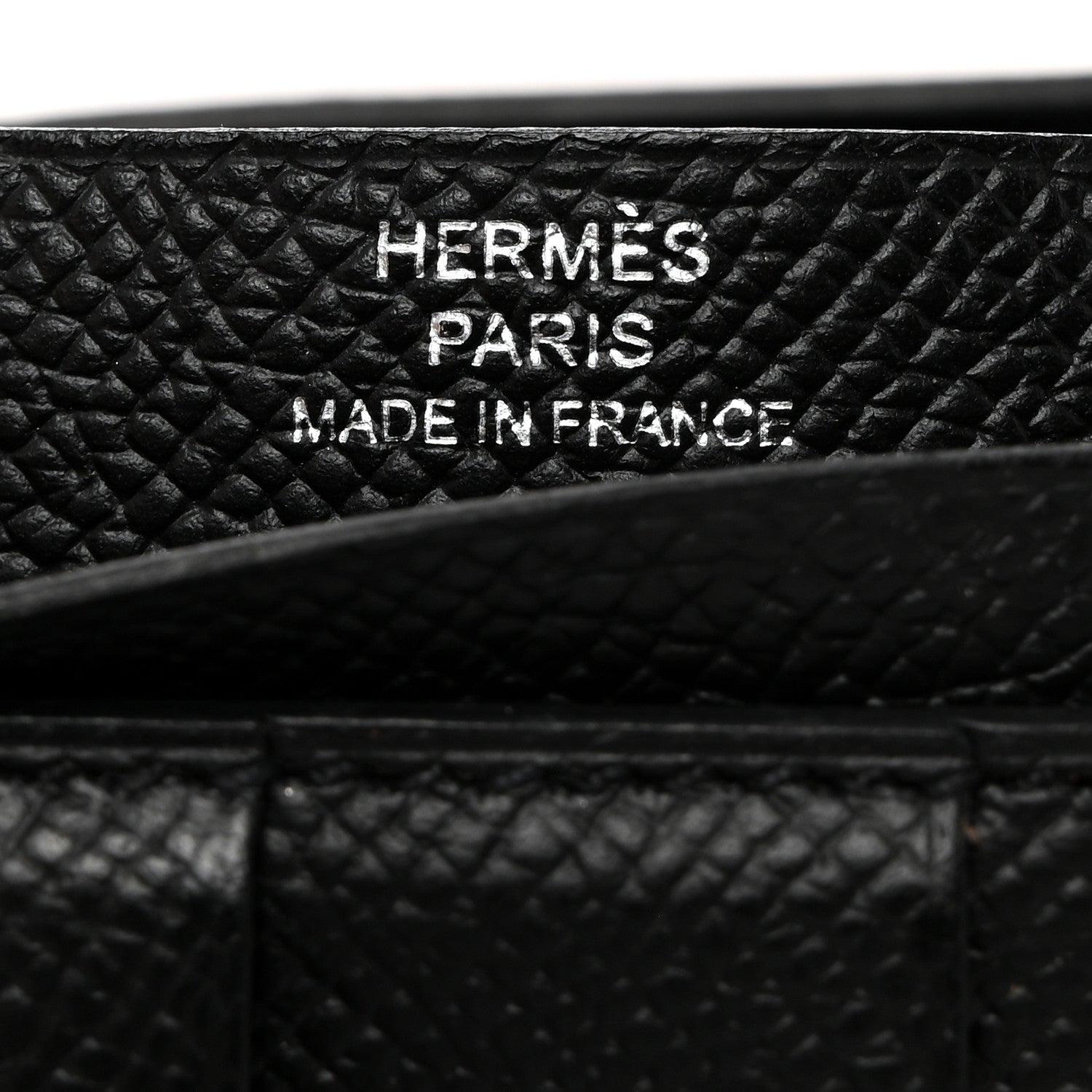 Hermes Epsom Bearn Gusset Wallet Black 6 of 9