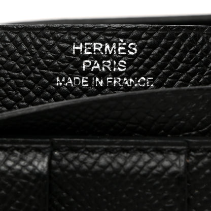 Hermes Epsom Bearn Gusset Wallet Black 6 of 9