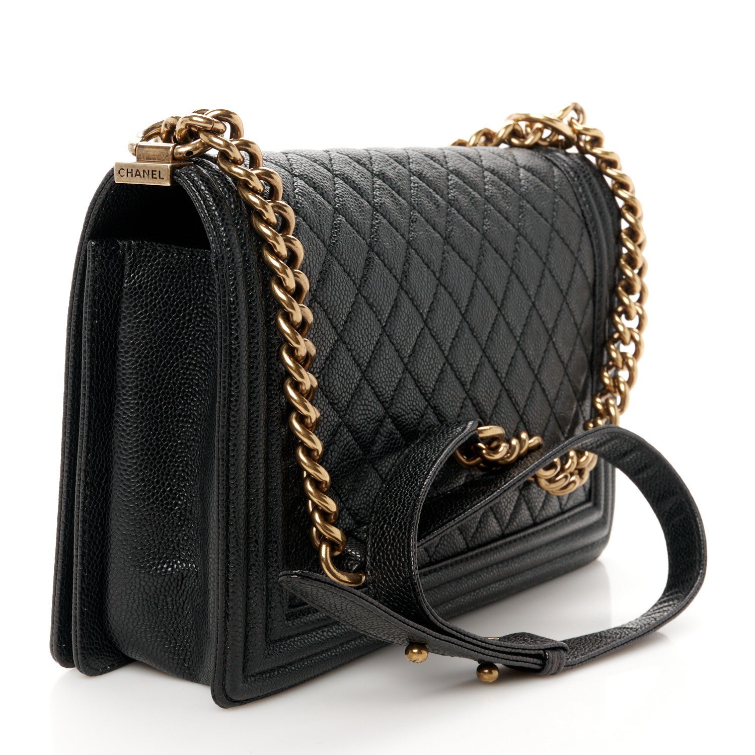 Chanel Caviar Quilted New Medium Boy Flap Black 3 of 12