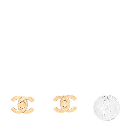 Chanel Metal CC Turnlock Interchangeable Earrings Gold 2 of 6