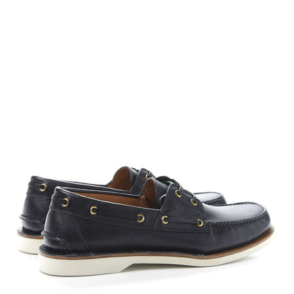Gucci Calfskin Mens Delta Boat Loafer 9.5 Blue 4 of 9