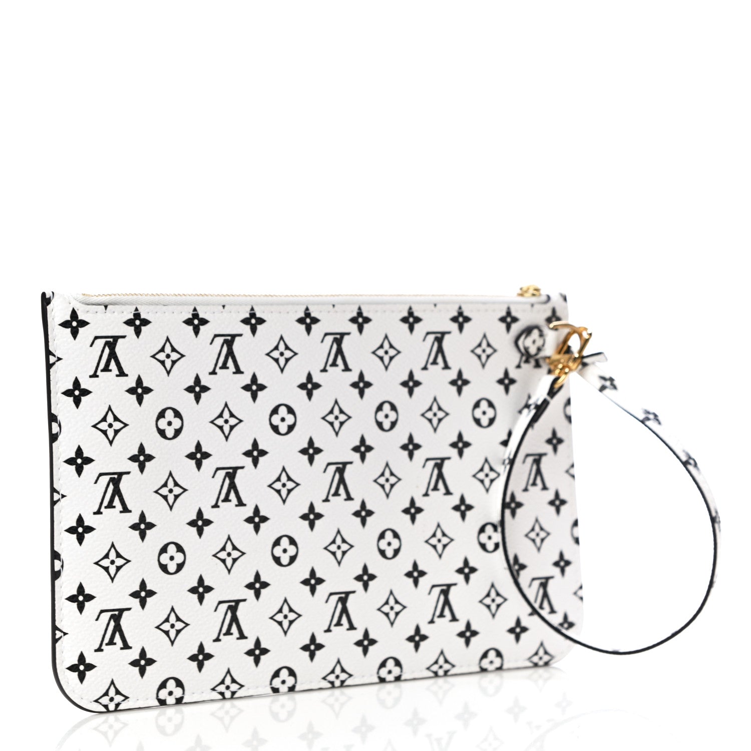 Louis Vuitton Monogram Giant Neverfull MM GM Pochette White 3 of 10