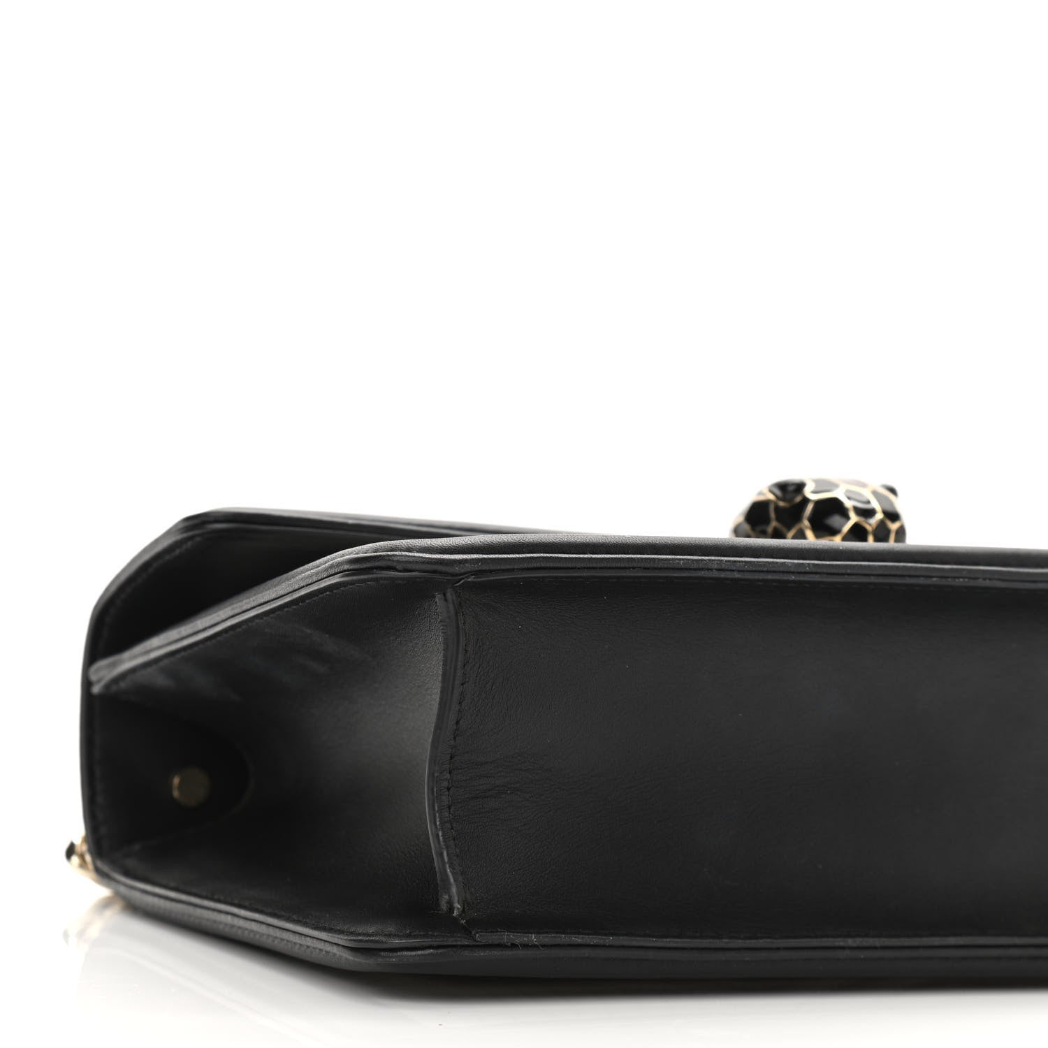 Bulgari Quilted Nappa Smooth Calfskin Serpenti Forever Diamond Blast Shoulder Bag Ivory 8 of 9