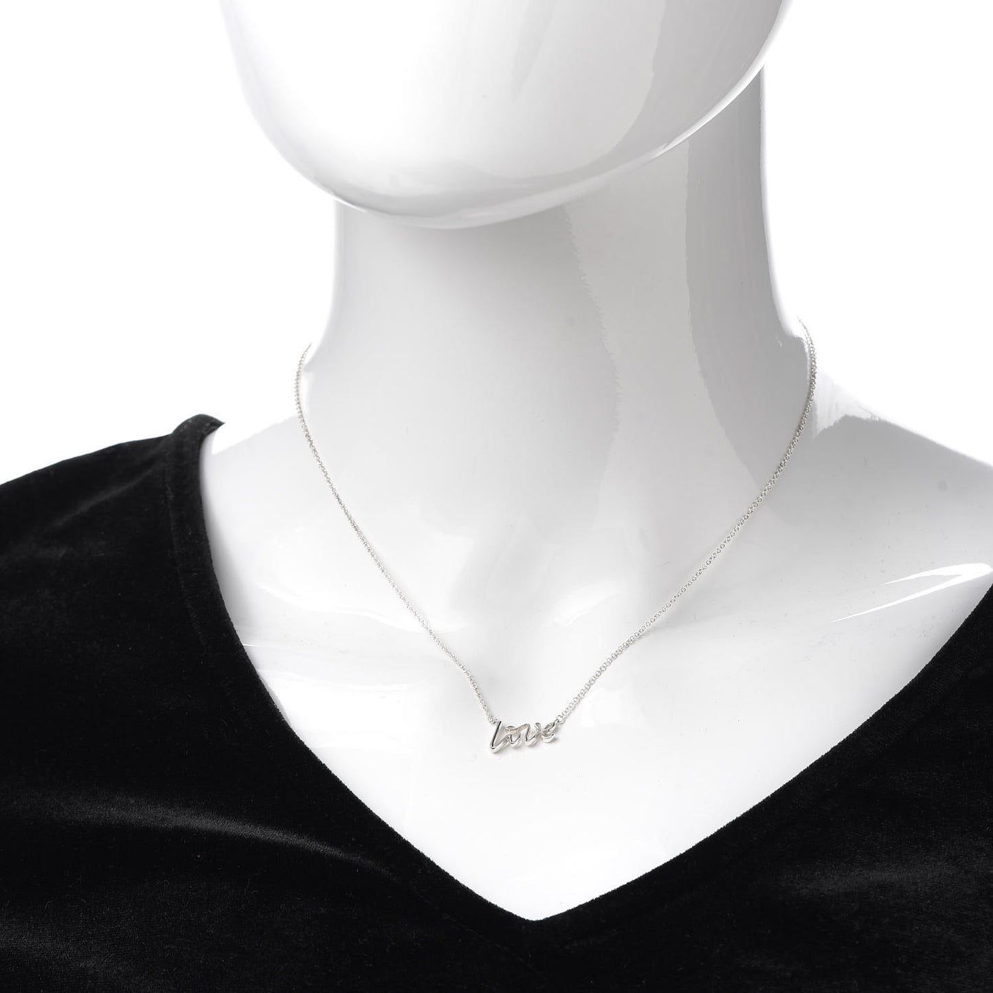 Sterling Silver Paloma Picasso Graffiti Love Pendant Necklace