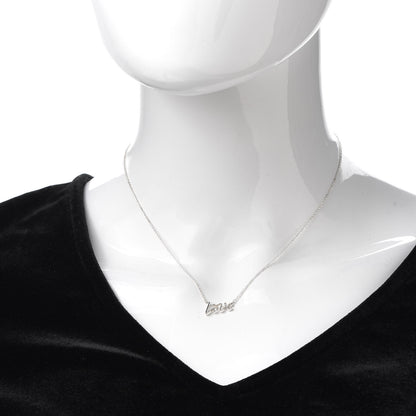 Tiffany Sterling Silver Paloma Picasso Graffiti Love Pendant Necklace 2 of 5