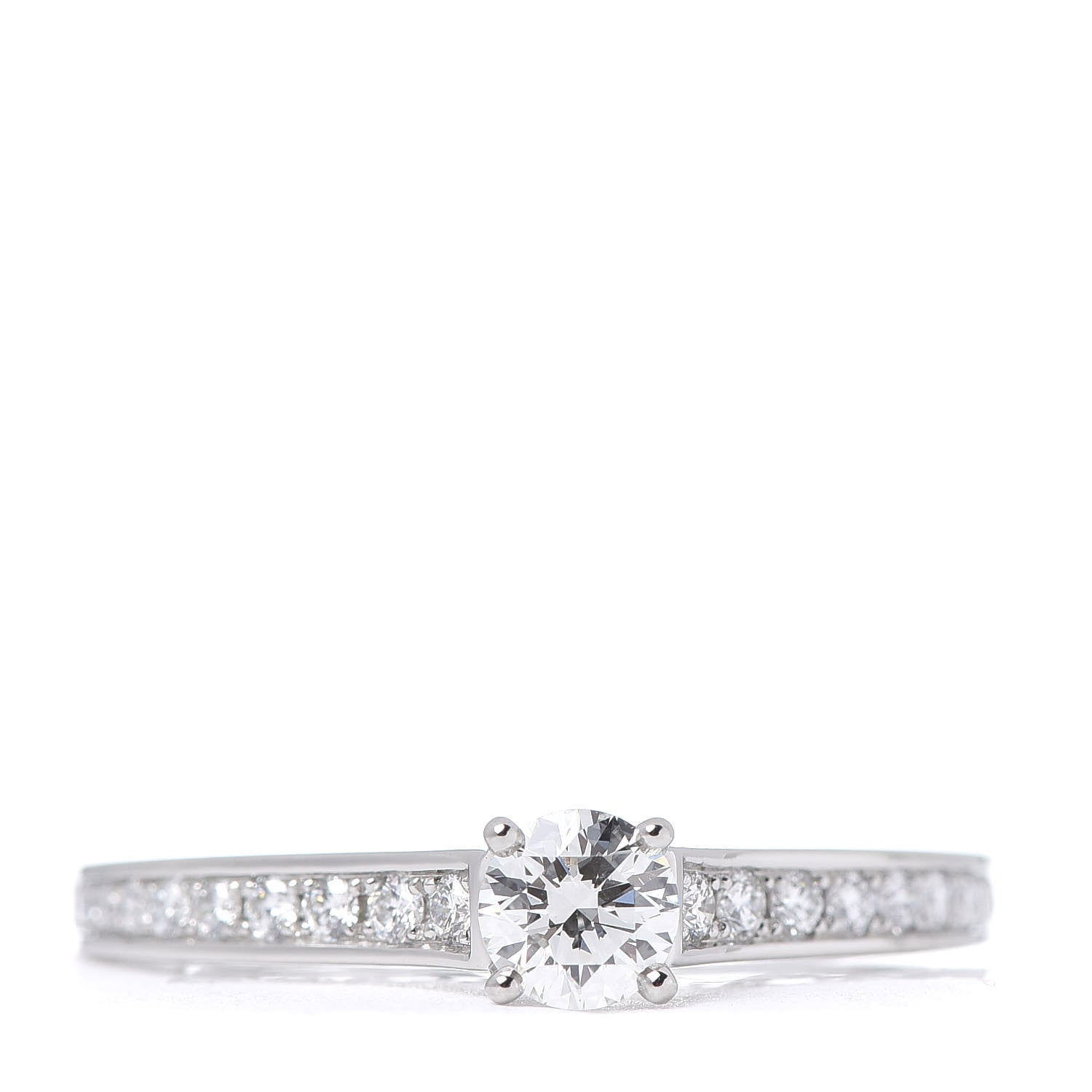 Cartier Platinum Diamond 1895 Solitaire Engagement Ring 60 9 1 of 5