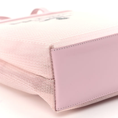 Prada Sequin Mesh Small Tote Bag Pink 10 of 13
