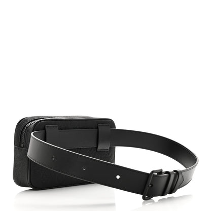 Louis Vuitton Taurillon Monogram Uniformes Solar Ray Soft Pochette Volga Belt Bag Black 3 of 12