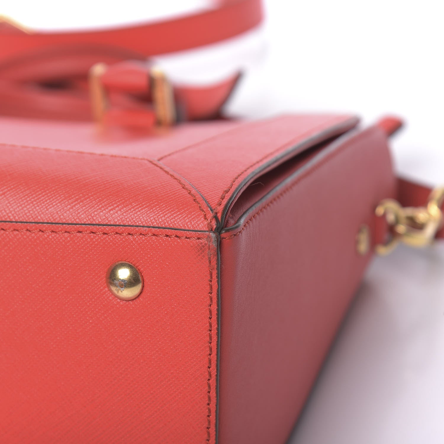 MCM Saffiano Nuovo Tote Red 12 of 12