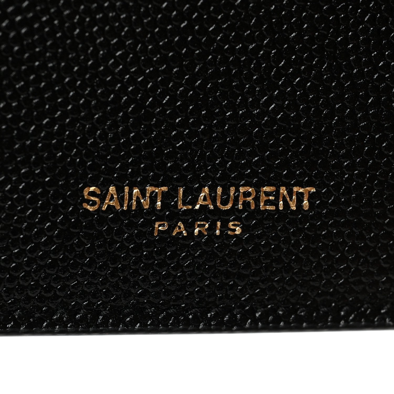 Saint Laurent Grain De Poudre Monogram Bi-Fold Wallet Black 6 of 10