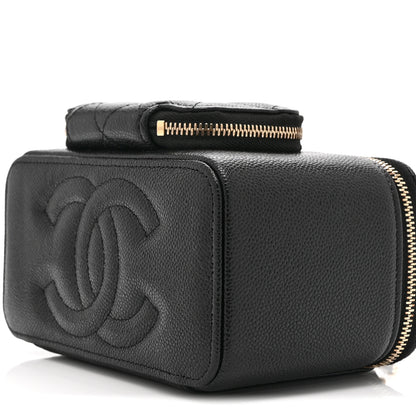 Chanel Caviar Quilted Top Handle Pocket Vanity Case Black 11 of 11