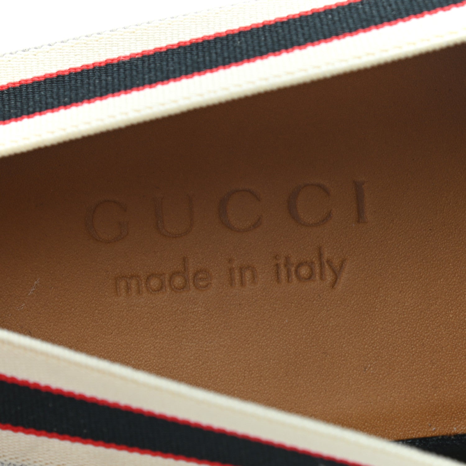 Gucci Goatskin Stripe Mens Horsebit Slingback Slippers 7 Black 7 of 9