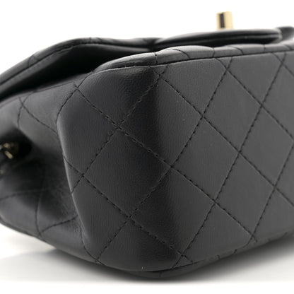 Chanel Lambskin Quilted Mini Square Flap Black 9 of 10