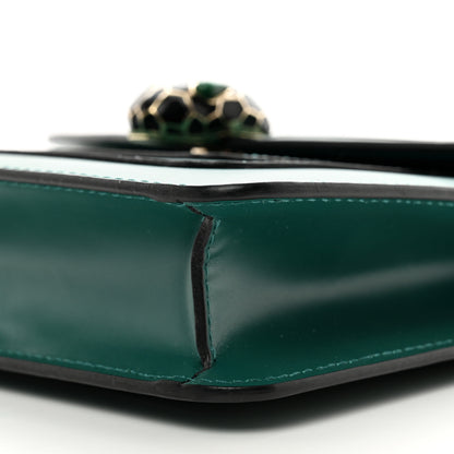 Bulgari Calfskin Small Serpenti Forever Snake Strap Crossbody Bag Emerald Green 9 of 9