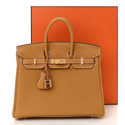 Hermes Togo Birkin 25 Natural Sable 11 of 11