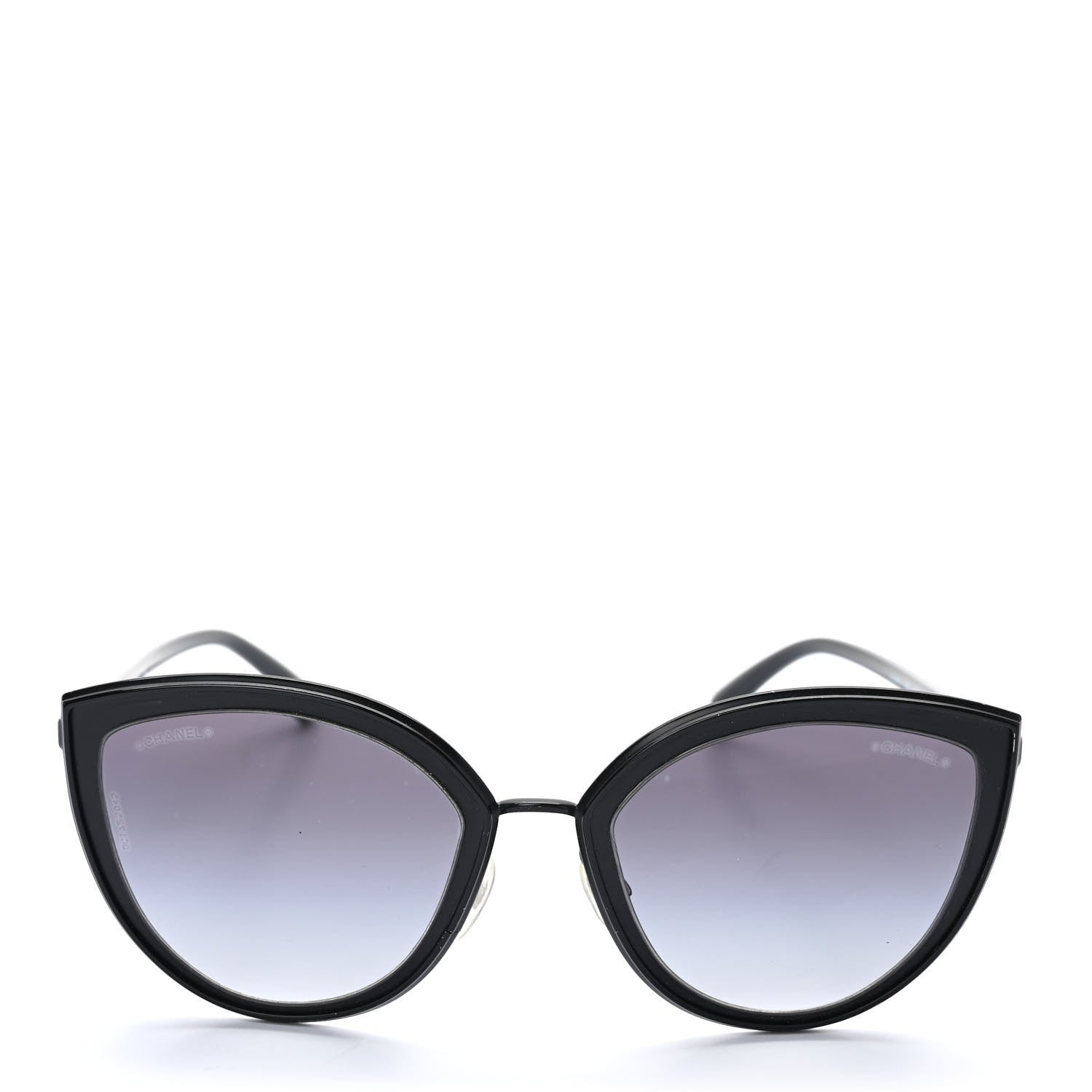 Chanel Cat Eye Sunglasses 4222 Black 2 of 8
