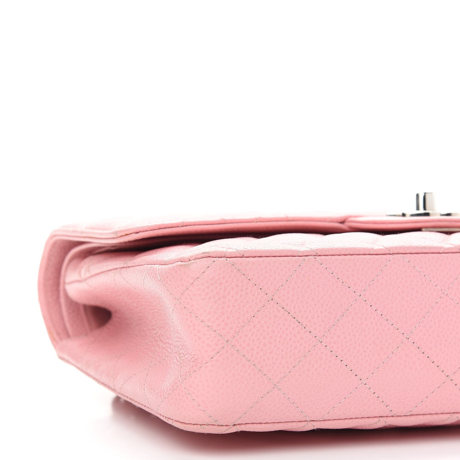 Chanel Caviar Quilted Medium Double Flap Pink 8 of 9