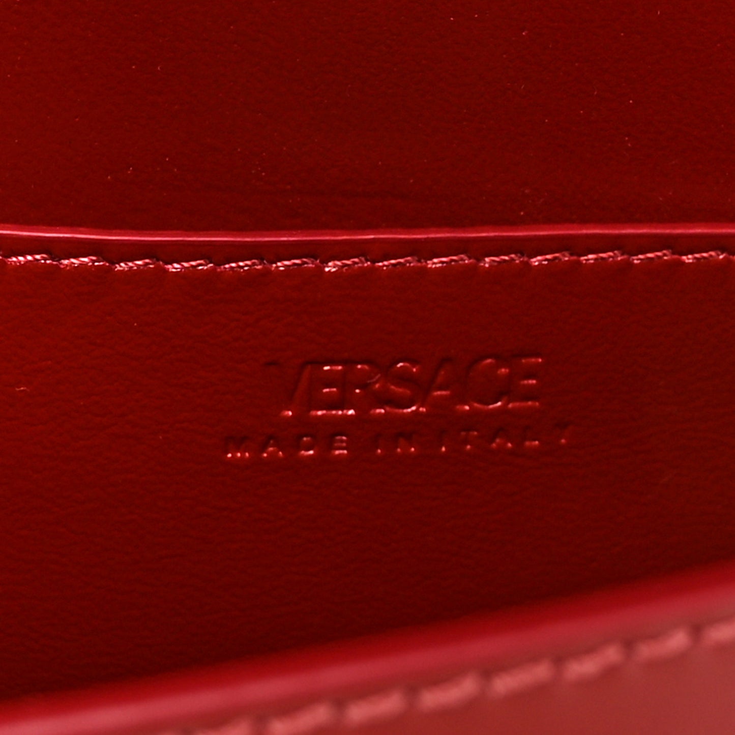 Calfskin Large Greca Goddess Shoulder Bag Red