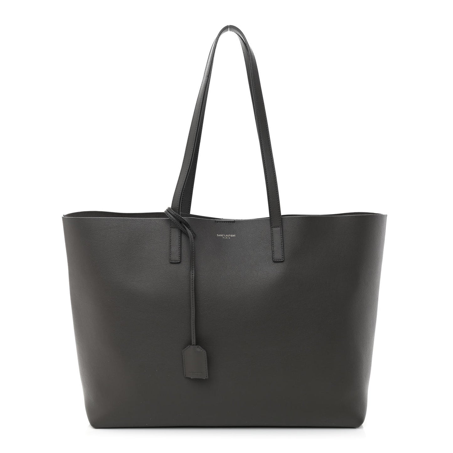 Calfskin Large Shopping Tote Dark Grey