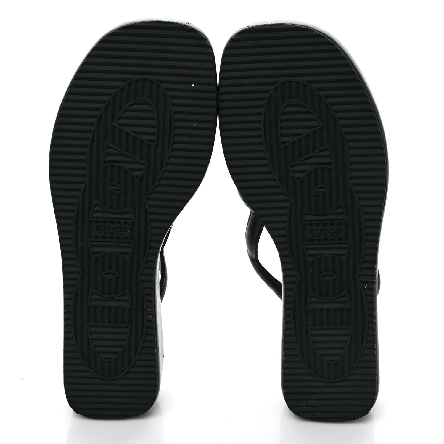 Hermes Nappa Gipsy Sandals 39 Black 5 of 7