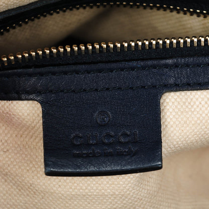 Gucci Calfskin Microguccissima Trim Medium Boston Blue Sapphire 5 of 10