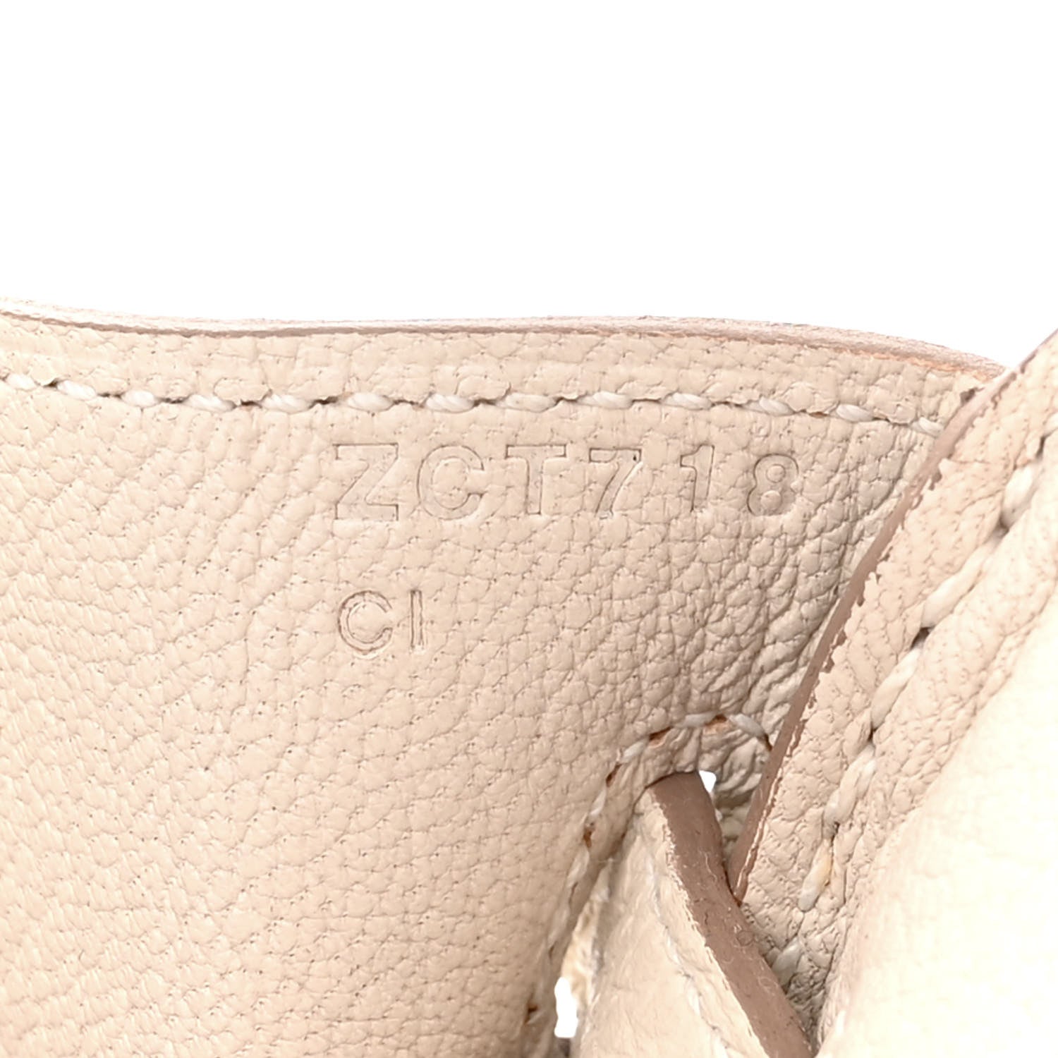 Hermes Togo Birkin 25 Craie 7 of 11
