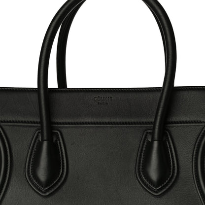 Celine Supple Calfskin Medium Phantom Luggage Black 10 of 21