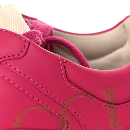 Gucci Calfskin Logo Womens Rhyton Sneakers 36 Box Pink 10 of 10