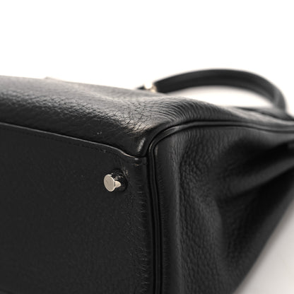 Hermes Taurillon Clemence Kelly Retourne 32 Black 10 of 17
