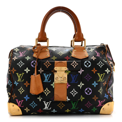 Louis Vuitton Monogram Multicolor Speedy 30 Black 1 of 13