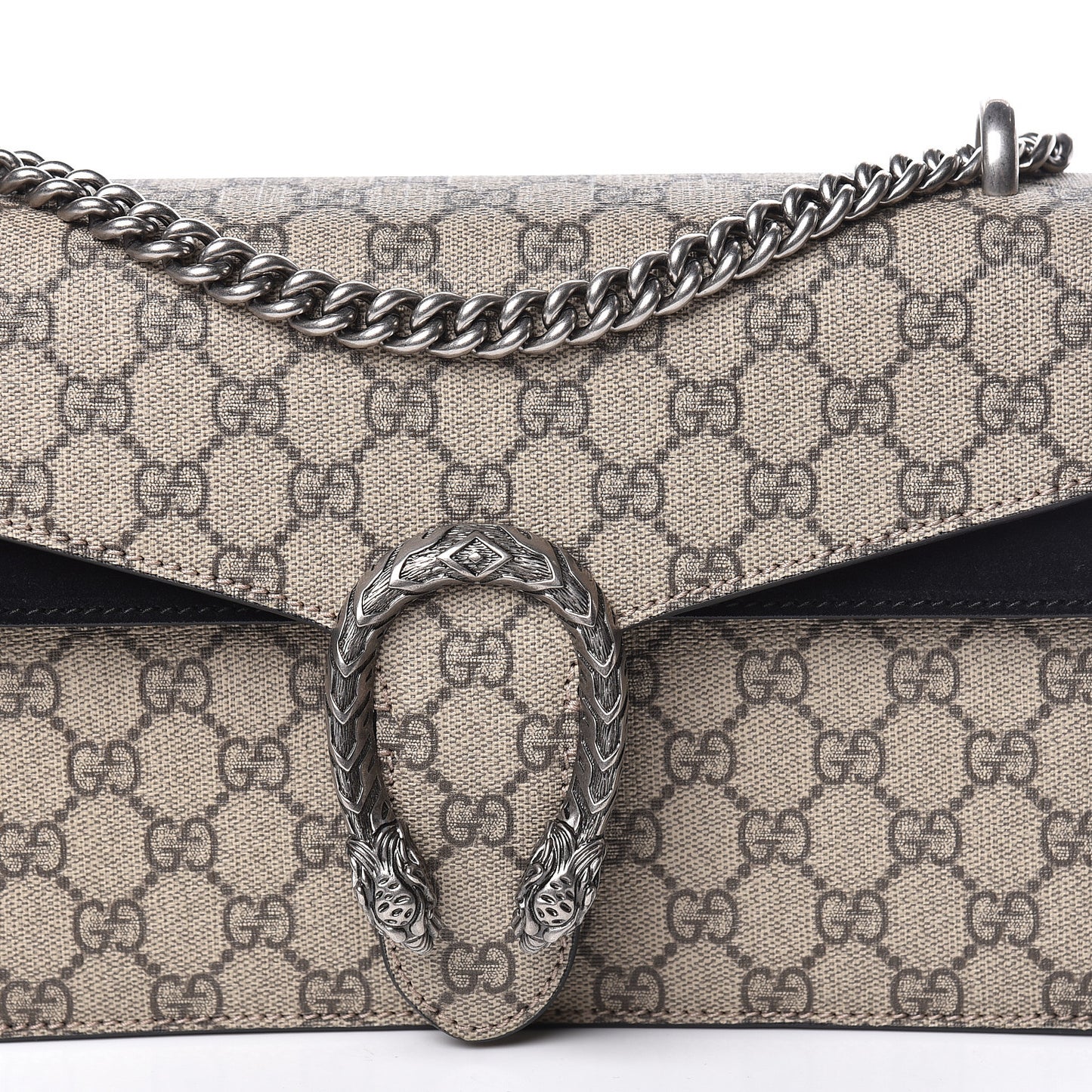 GG Supreme Monogram Small Dionysus Shoulder Bag Black