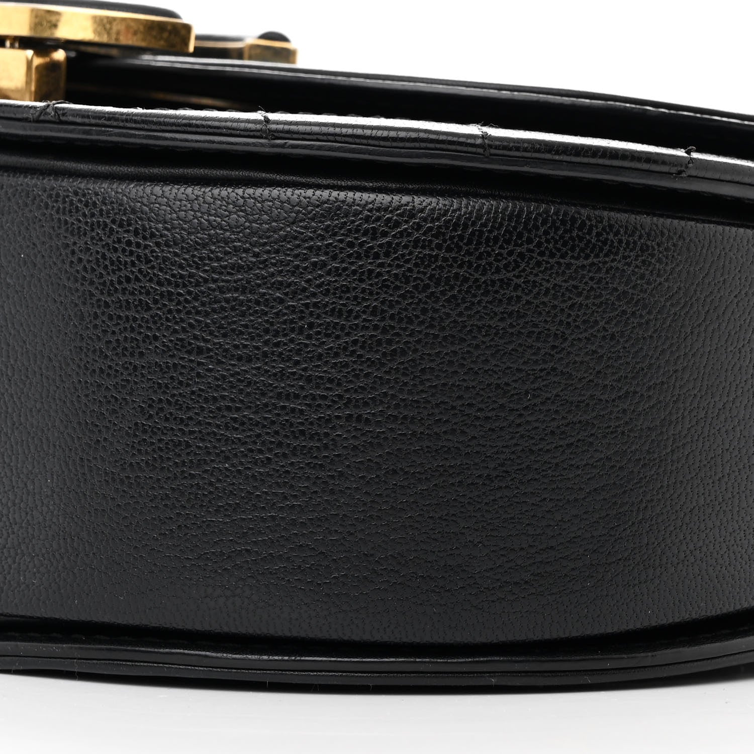 Chanel Shiny Calfskin Goatskin Quilted Small Coco Curve Messenger Flap Black 10 of 11