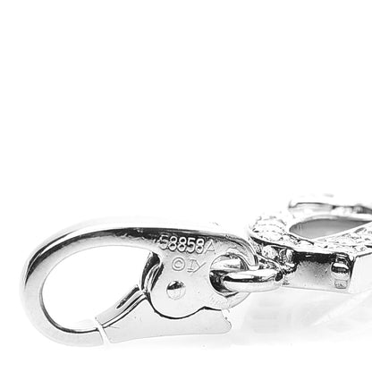 Cartier 18K White Gold Diamond Logo Charm 4 of 4
