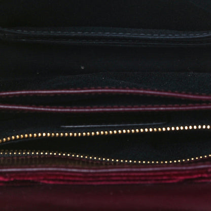 Saint Laurent Velvet Y Quilted Monogram Toy Loulou Chain Satchel Light Burgundy 4 of 11