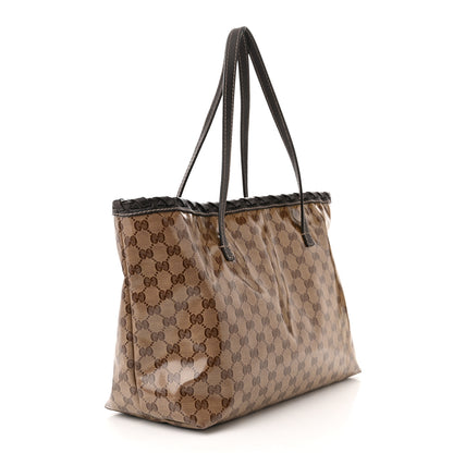 Gucci Crystal Monogram Medium Peggy Bamboo Tassel Braided Tote 3 of 11