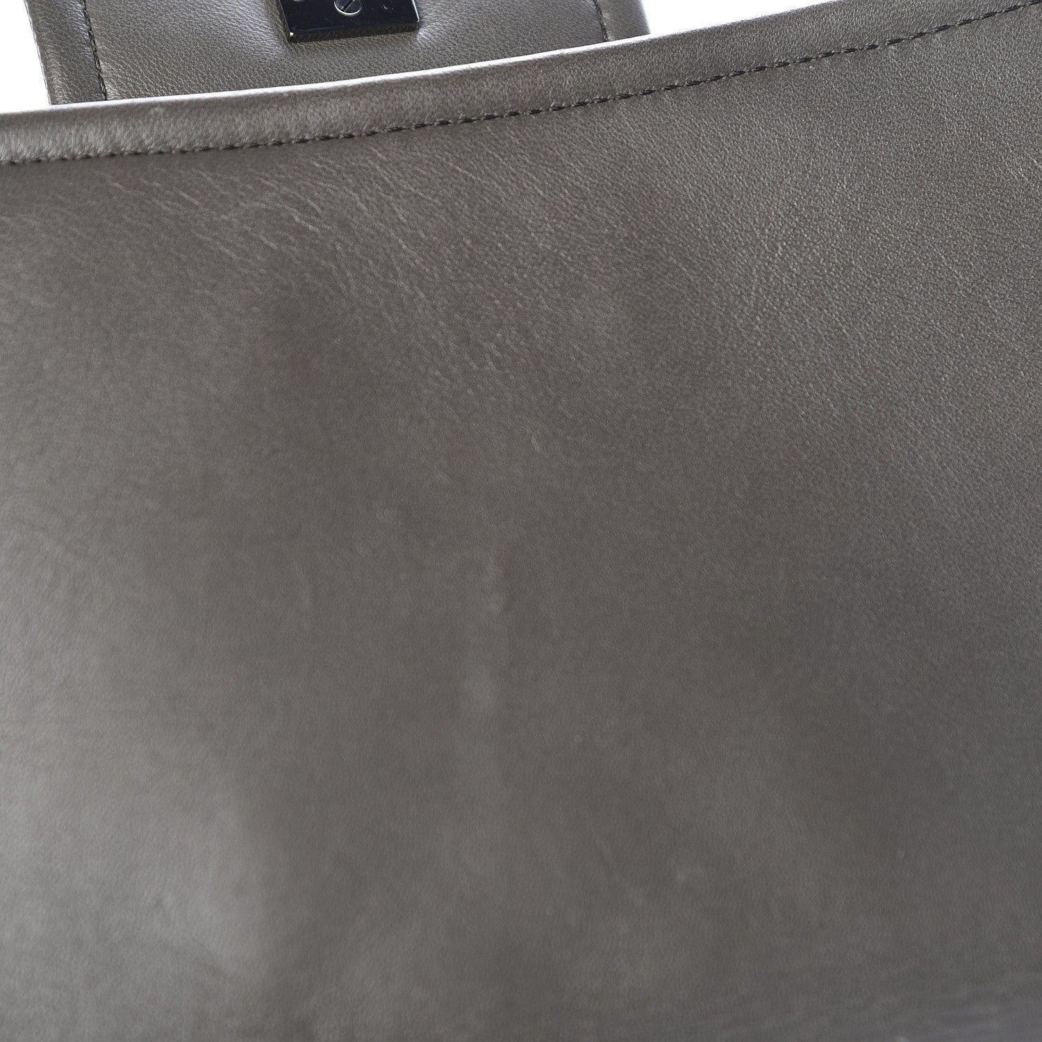 Chanel Lambskin Quilted Elementary Chic Flap Grey 17 of 18