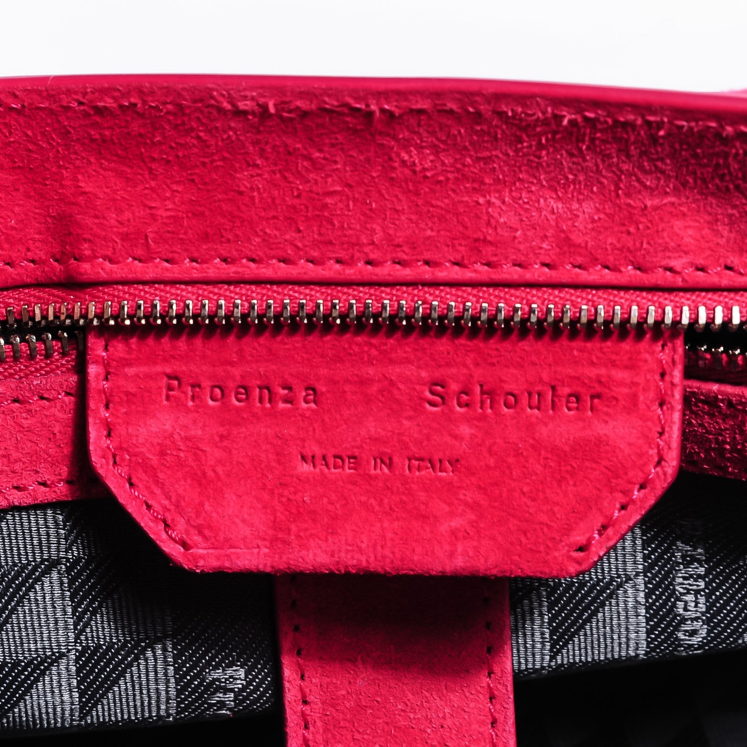 Proenza Schouler Suede Medium PS1 Satchel Raspberry 14 of 14